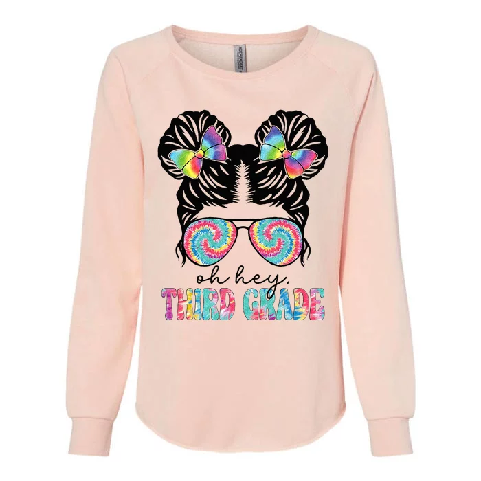 Back To School Hey Third Grade Teacher 3rd Grade Team Womens California Wash Sweatshirt