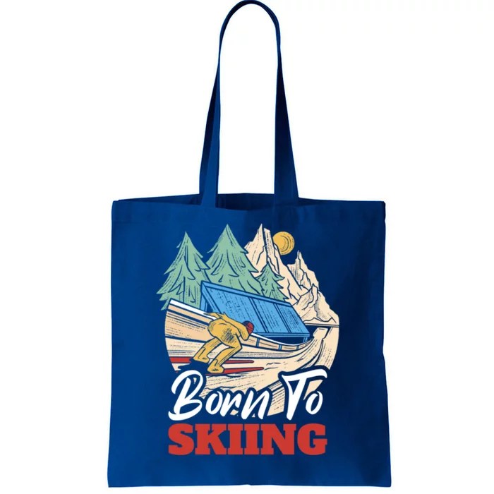 Born To Skiing Gift Tote Bag