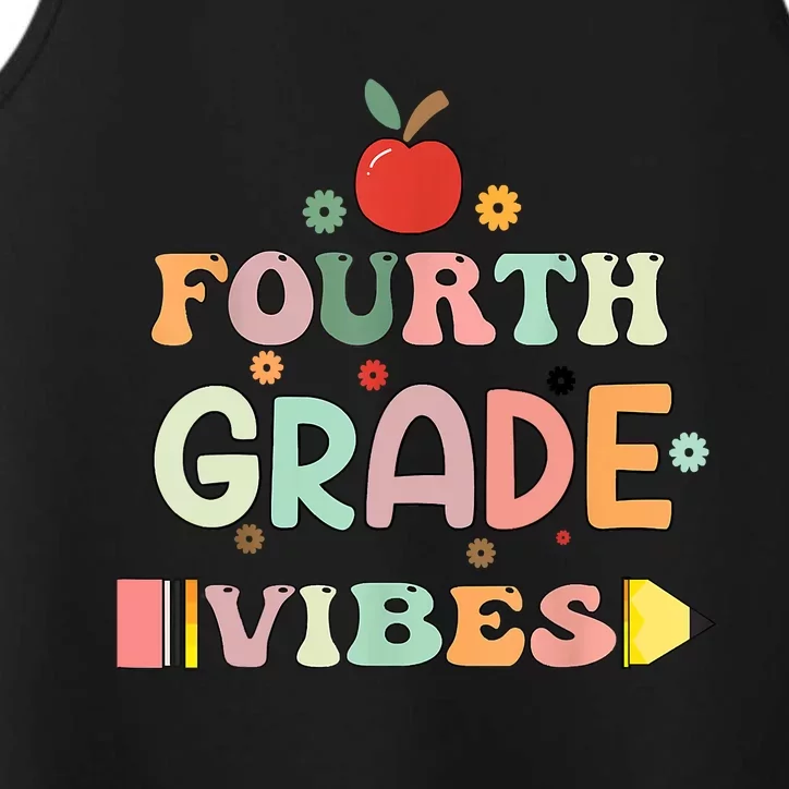 Back To School Fourth Grade Vibes Student Teacher Performance Tank