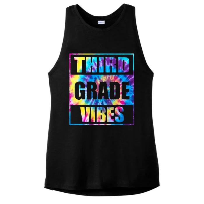 Back To School 3rd Grade Vibes Shirts First Day Teacher Kids Ladies Tri-Blend Wicking Tank