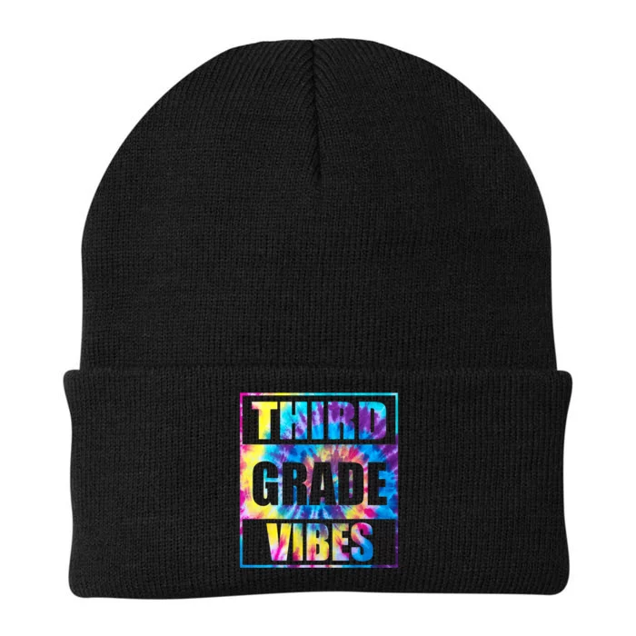 Back To School 3rd Grade Vibes Shirts First Day Teacher Kids Knit Cap Winter Beanie