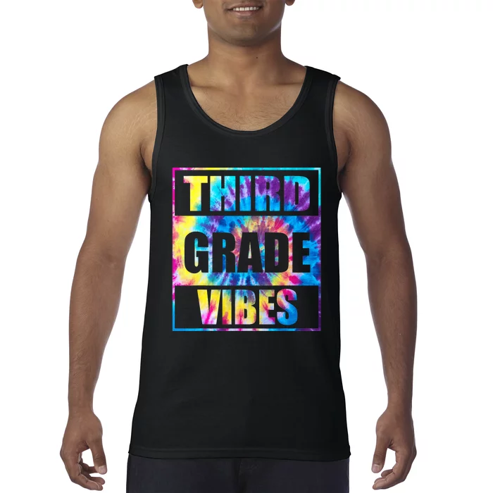 Back To School 3rd Grade Vibes Shirts First Day Teacher Kids Tank Top