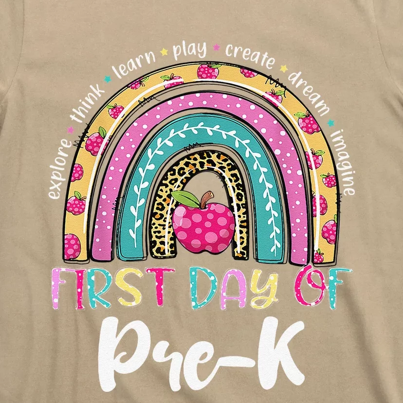 Back To School Rainbow Happy First Day Of PreK Gift T-Shirt