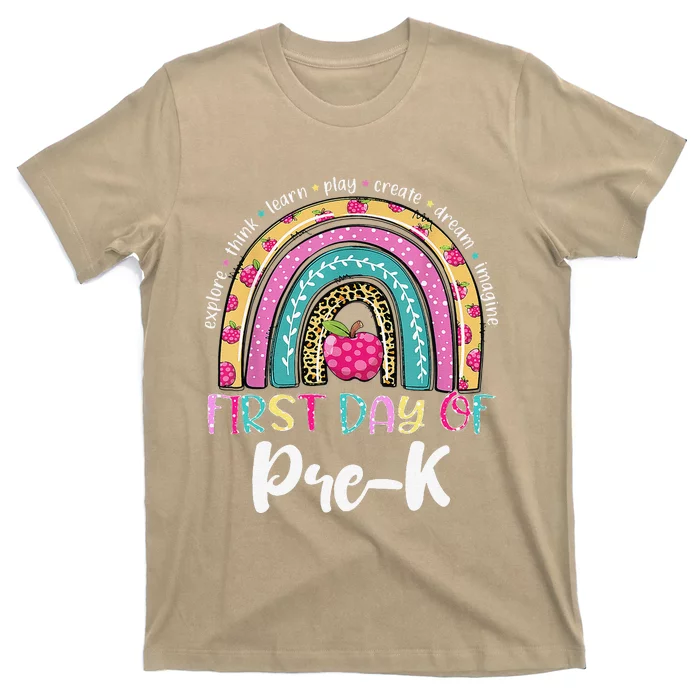 Back To School Rainbow Happy First Day Of PreK Gift T-Shirt