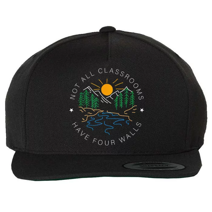 Back To School Not All Classrooms Have Four Walls Nature Wool Snapback Cap