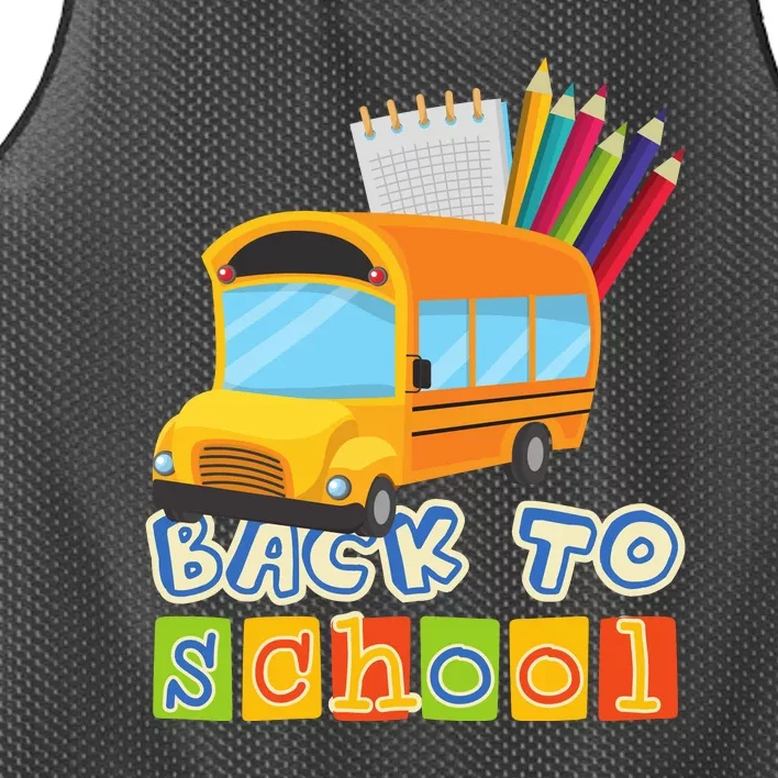 Back To School Welcome Funny School Mesh Reversible Basketball Jersey Tank