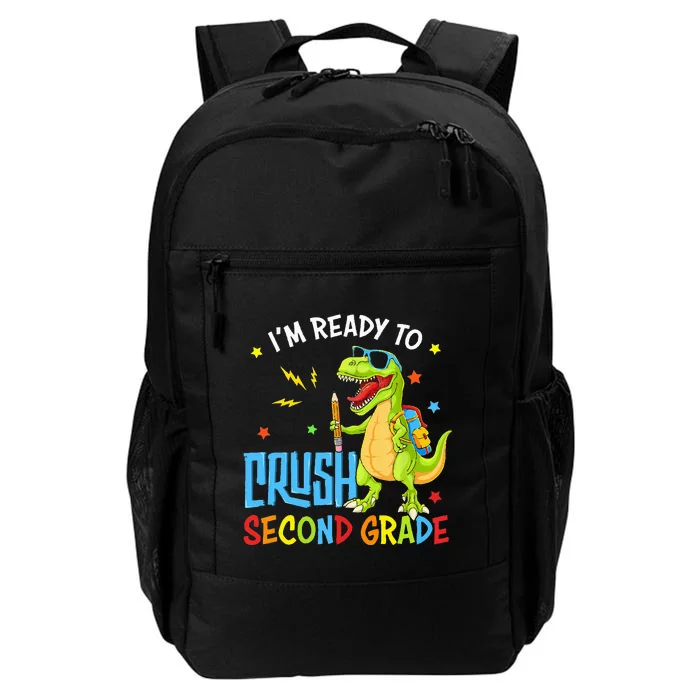 Back To School I'm Ready To Crush Second Grade Dinosaur Daily Commute Backpack