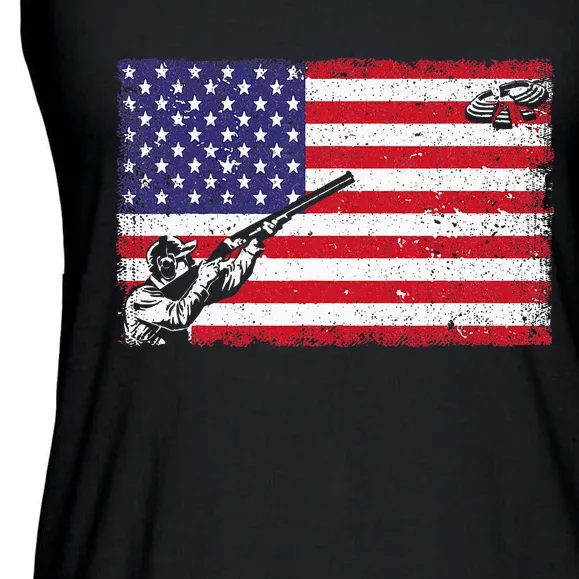 Best Trap Shooting Skeet Shooting Clay Target Ladies Essential Flowy Tank