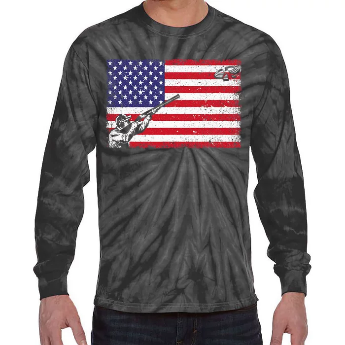 Best Trap Shooting Skeet Shooting Clay Target Tie-Dye Long Sleeve Shirt