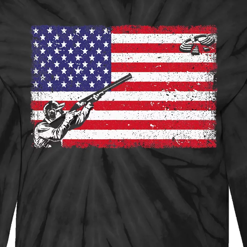 Best Trap Shooting Skeet Shooting Clay Target Tie-Dye Long Sleeve Shirt