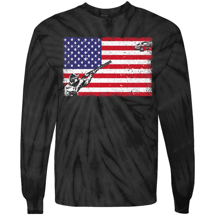 Best Trap Shooting Skeet Shooting Clay Target Tie-Dye Long Sleeve Shirt