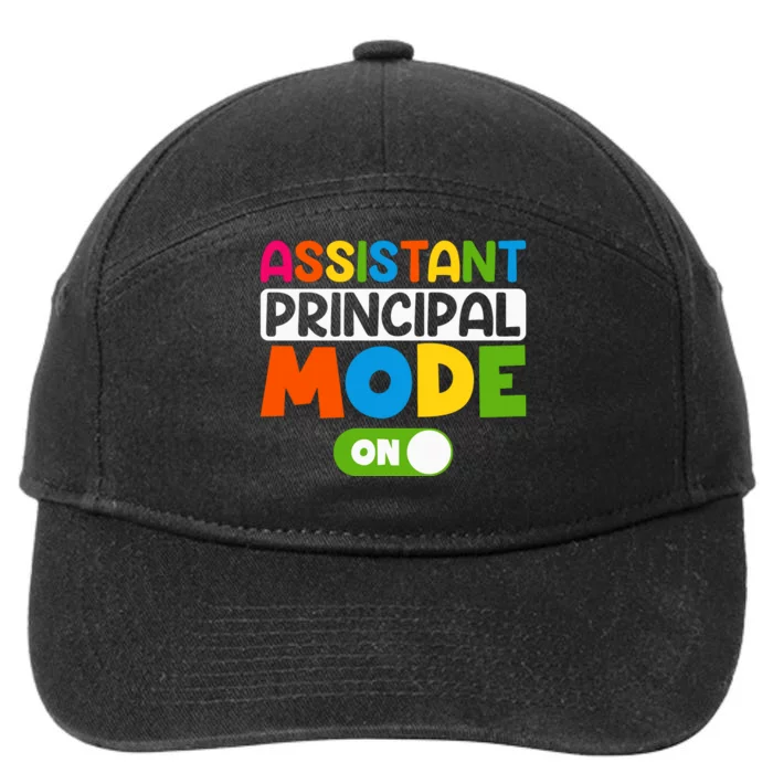 Back To School Assistant Principal Mode On 7-Panel Snapback Hat