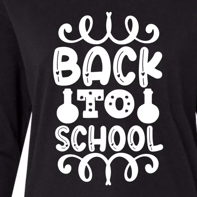 Back To School Womens Cotton Relaxed Long Sleeve T-Shirt