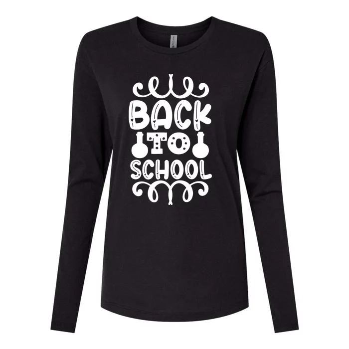 Back To School Womens Cotton Relaxed Long Sleeve T-Shirt