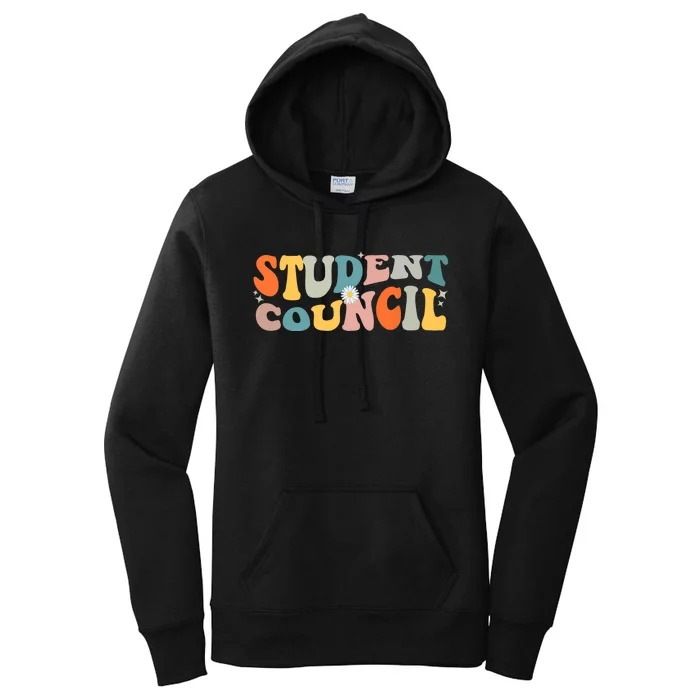 Back To School Student Council Groovy Retro Women's Pullover Hoodie