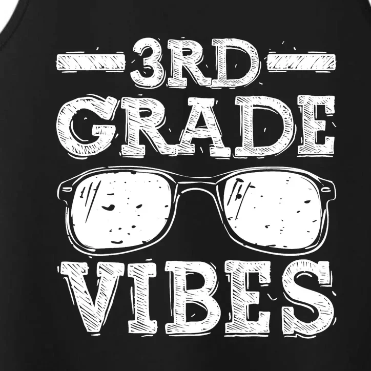 Back To School 3rd Grade Vibes Shirts First Day Of School Teacher Kids Performance Tank