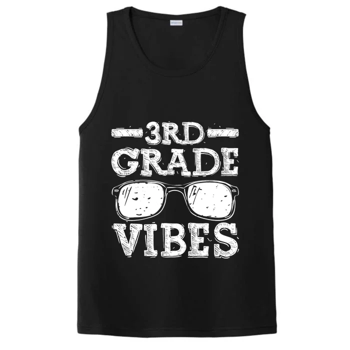 Back To School 3rd Grade Vibes Shirts First Day Of School Teacher Kids Performance Tank