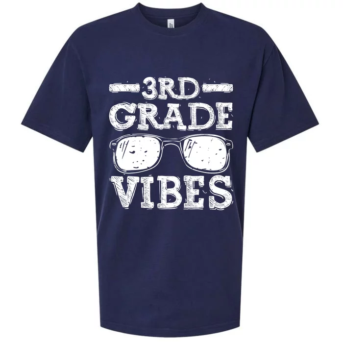 Back To School 3rd Grade Vibes Shirts First Day Of School Teacher Kids Sueded Cloud Jersey T-Shirt