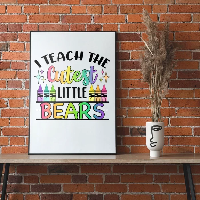 Bears Teacher School Poster