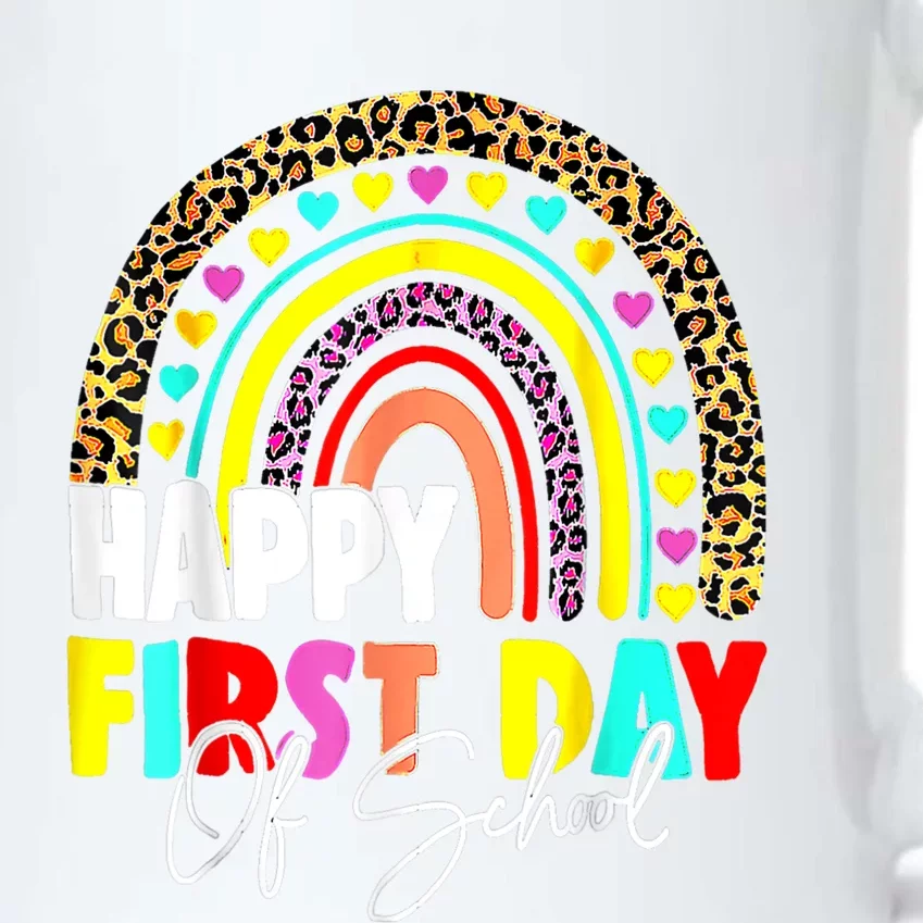 Back To School Funny Happy First Day Of School For Teachers Black Color Changing Mug