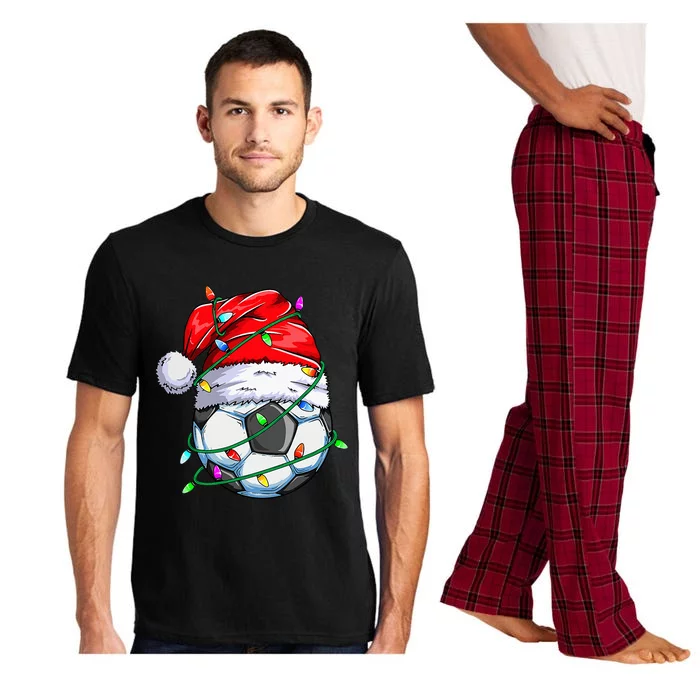 Ball Team Santa Sports Xmas Soccer Pajama Set