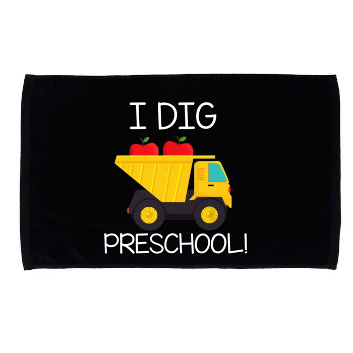 Back to School I Dig Preschool Dump Truck Boy Girl Microfiber Hand Towel