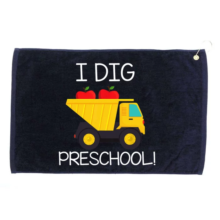 Back to School I Dig Preschool Dump Truck Boy Girl Grommeted Golf Towel