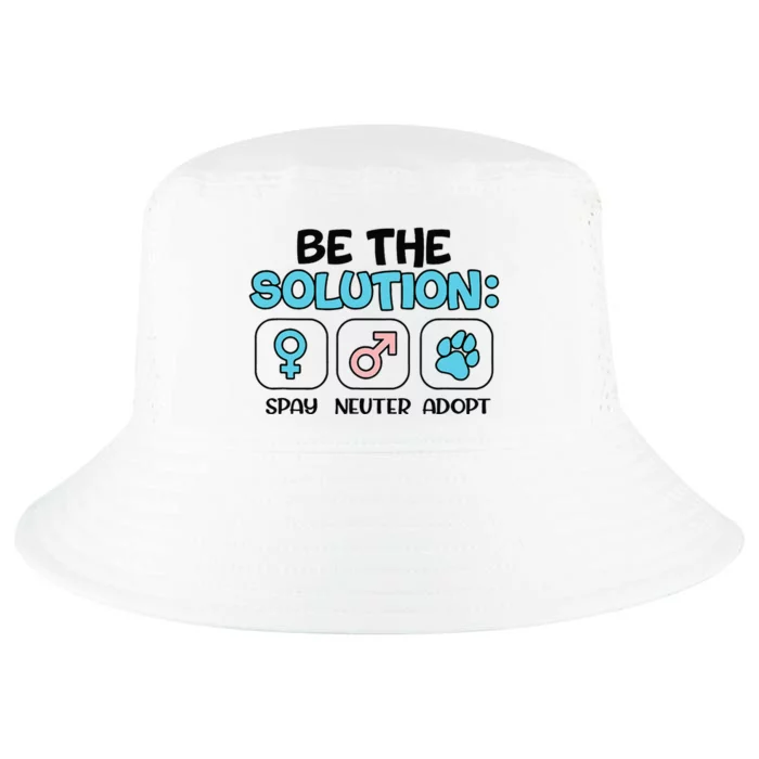 Be The Solution Spay Neuter Adopt Animal Lovers Cool Comfort Performance Bucket Hat