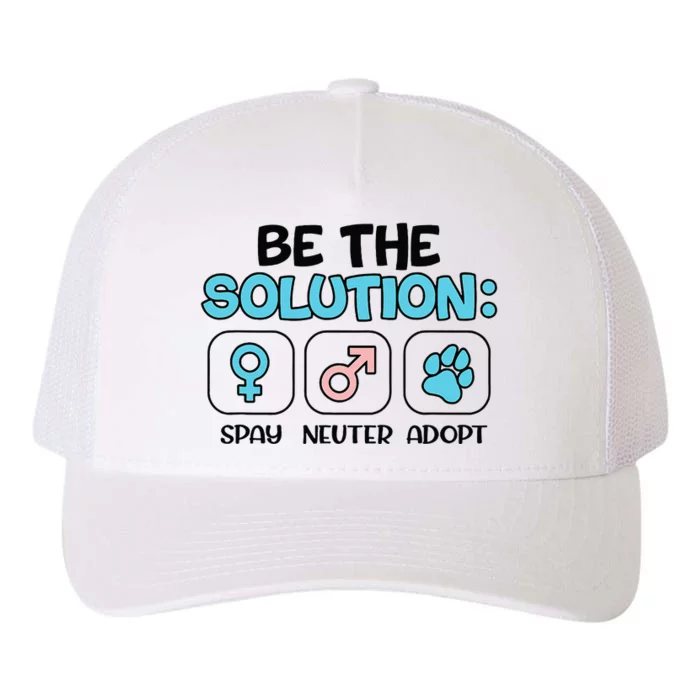 Be The Solution Spay Neuter Adopt Animal Lovers Yupoong Adult 5-Panel Trucker Hat