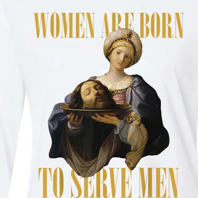 Born To Serve Christian Boss Motivational Funny Womens Cotton Relaxed Long Sleeve T-Shirt