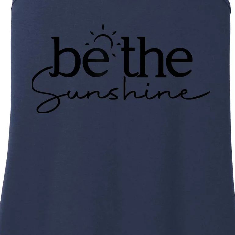 Be The Sunshine Retro Beach Vacation Summer Quote Wo Gift Ladies Essential Tank