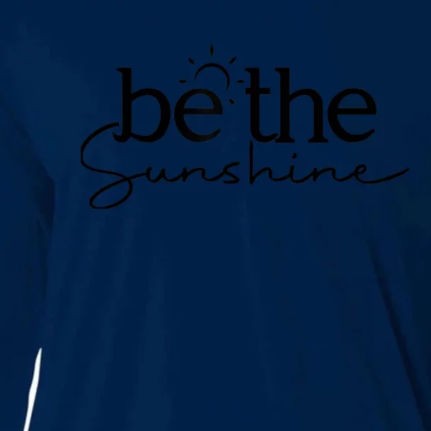 Be The Sunshine Retro Beach Vacation Summer Quote Wo Gift Cooling Performance Long Sleeve Crew