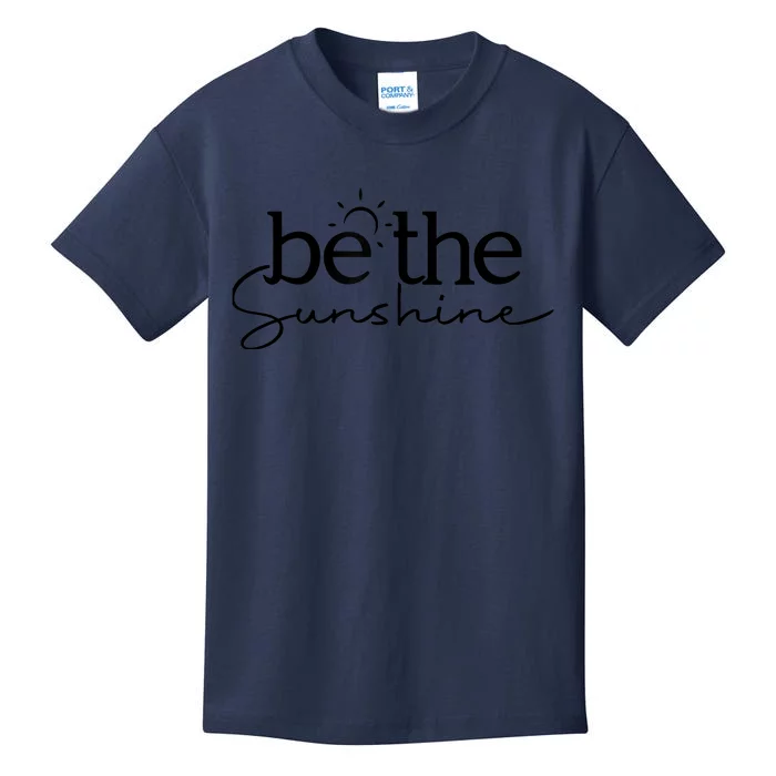 Be The Sunshine Retro Beach Vacation Summer Quote Wo Gift Kids T-Shirt