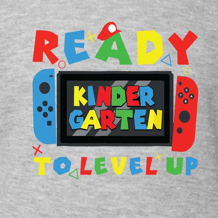 Back To School Kindergarten Ready To Level Up Gamer Toddler Sweatshirt