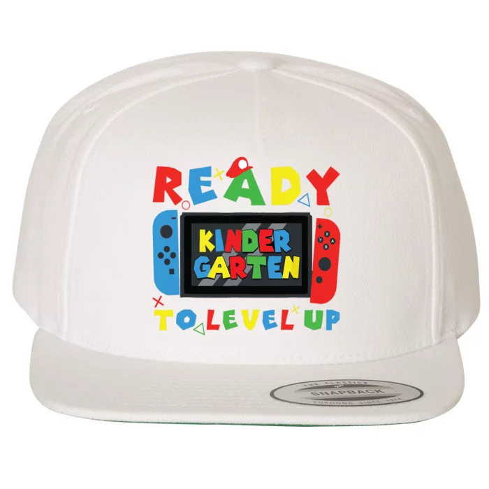 Back To School Kindergarten Ready To Level Up Gamer Wool Snapback Cap