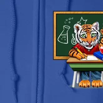 Back To School Tiger Full Zip Hoodie