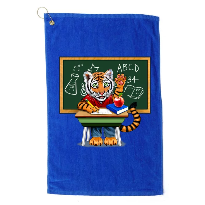 Back To School Tiger Platinum Collection Golf Towel