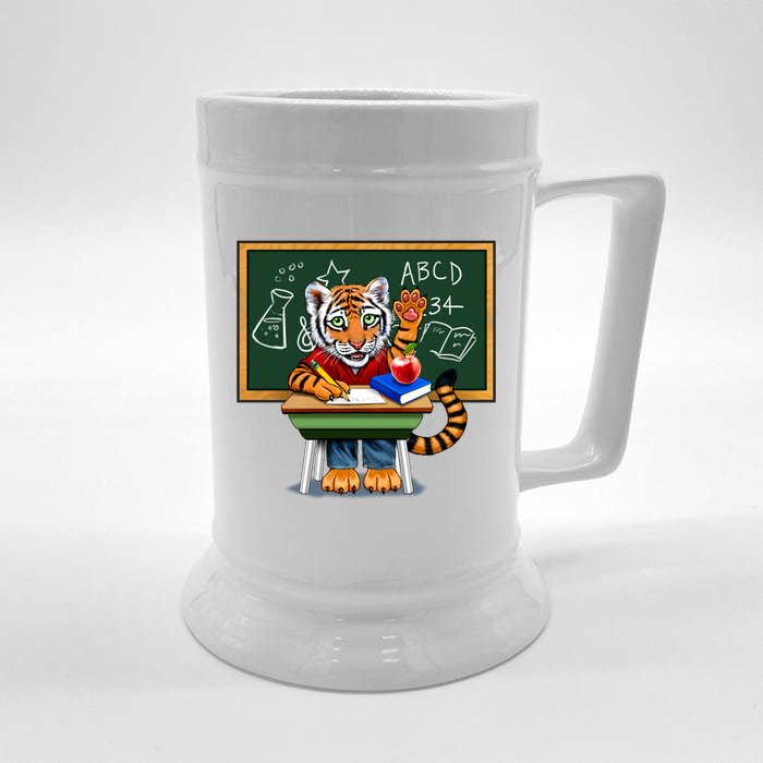 Back To School Tiger Front & Back Beer Stein