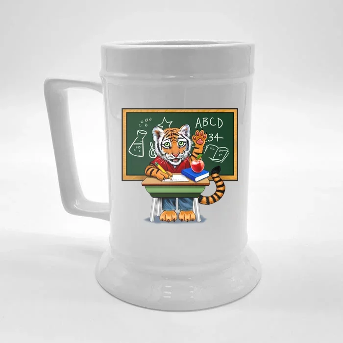 Back To School Tiger Front & Back Beer Stein