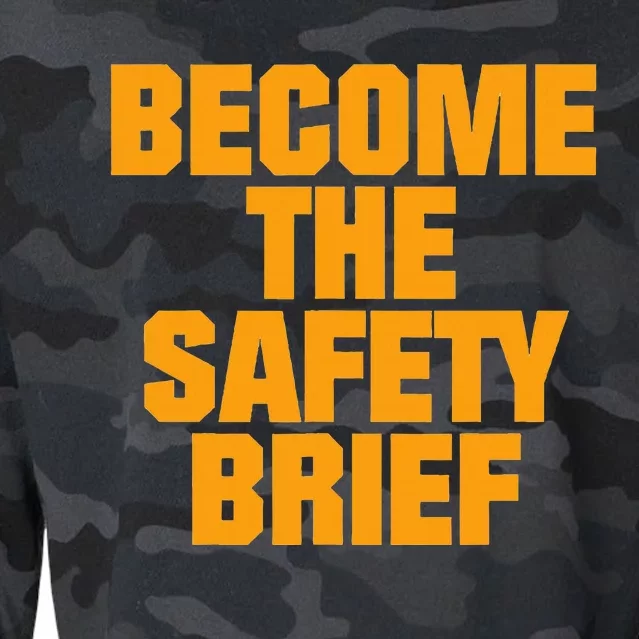 Become The Safety Brief Cropped Pullover Crew