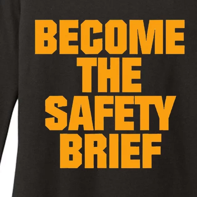 Become The Safety Brief Womens CVC Long Sleeve Shirt