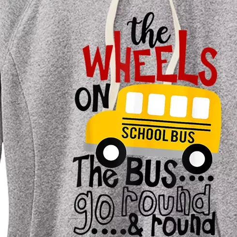 Back To School Funny The Wheels On The Bus Kids Boy Women's Fleece Hoodie