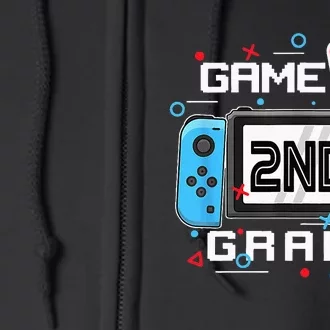 Back To School Game On 2nd Grade Funny Gamer Full Zip Hoodie