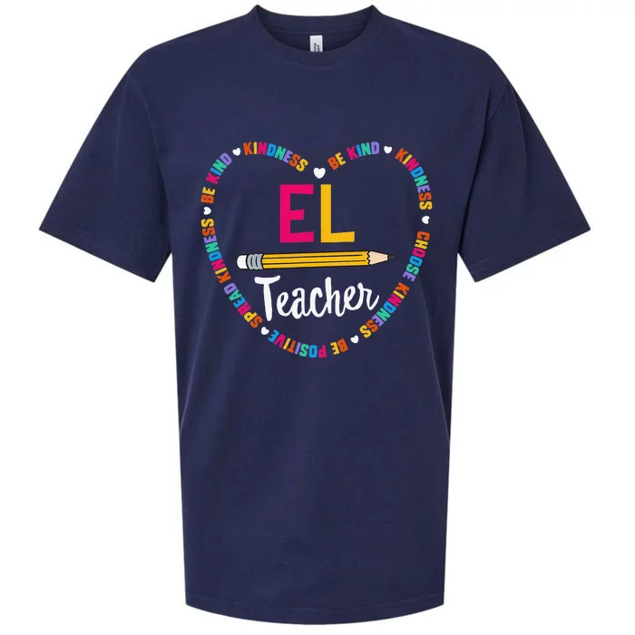 Back to School Tee EL Teacher English Learner Squad Sueded Cloud Jersey T-Shirt