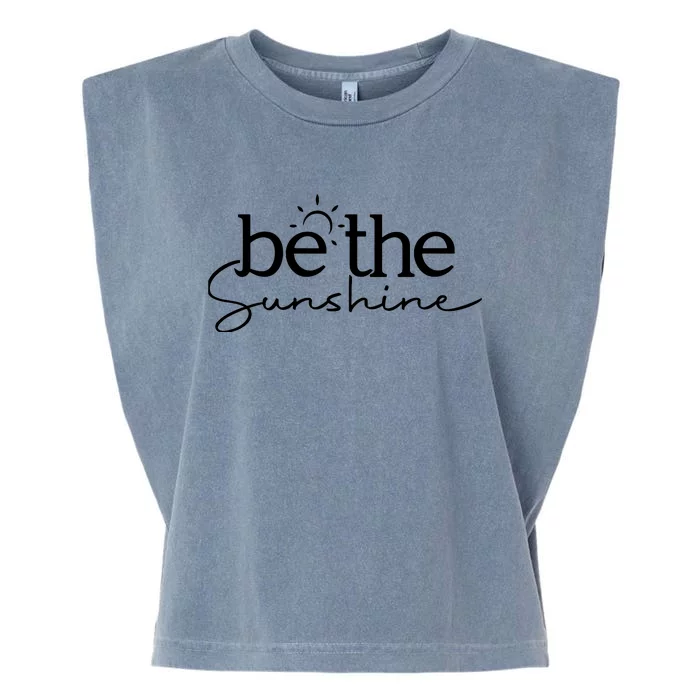 Be The Sunshine Retro Beach Vacation Summer Quote Wo Gift Garment-Dyed Women's Muscle Tee