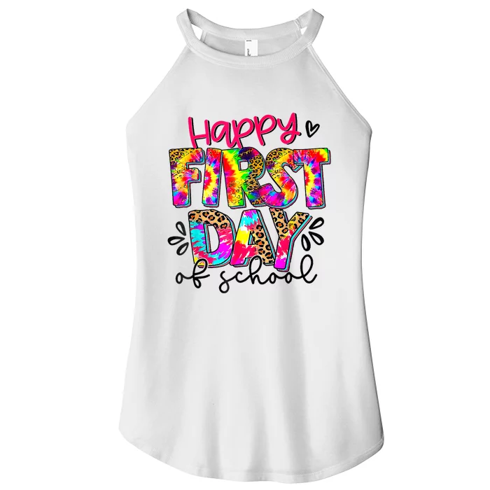 Back To School Teacher Student Happy First Day Of School Women’s Perfect Tri Rocker Tank