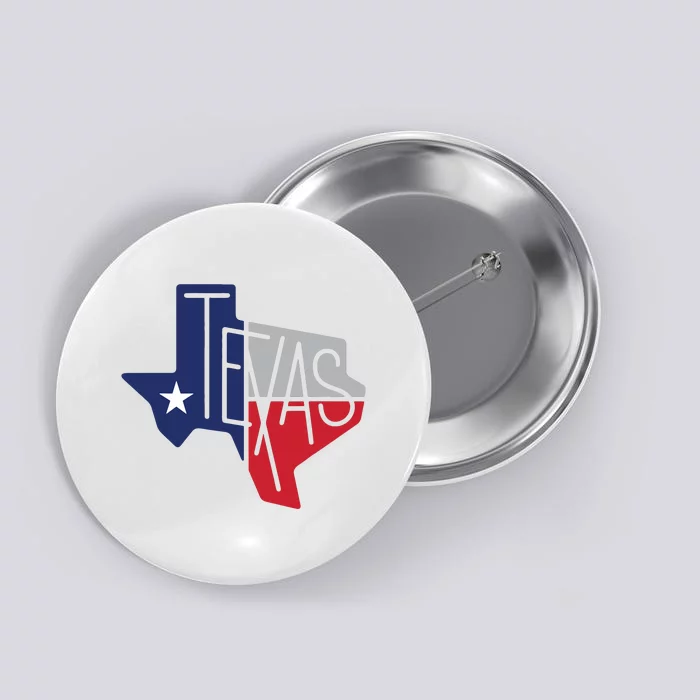 Beautiful Texas State Flag Star Silhouette Button