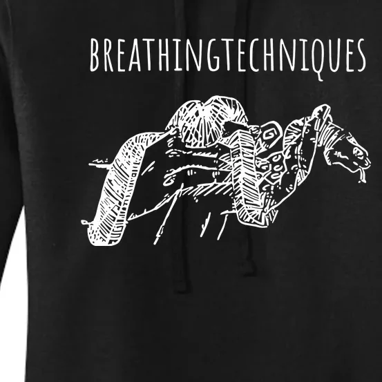 Breathing Techniques Snake Women's Pullover Hoodie