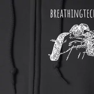 Breathing Techniques Snake Full Zip Hoodie