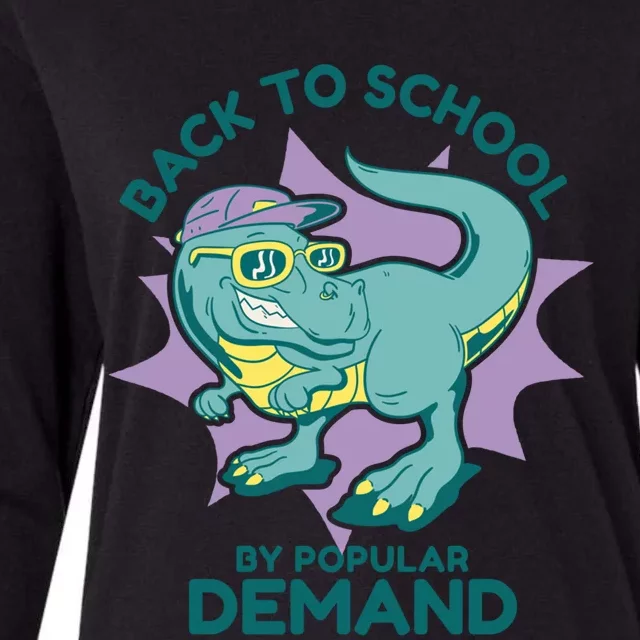 Back To School By Popular Ded Dinosaur Sunglasses Gift Womens Cotton Relaxed Long Sleeve T-Shirt